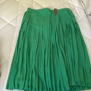 J. Crew Pleated midi skirt in